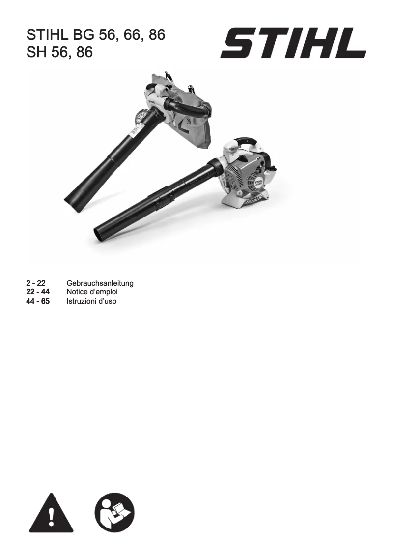 Página 1 del manual Manual de usuario Stihl BG 56