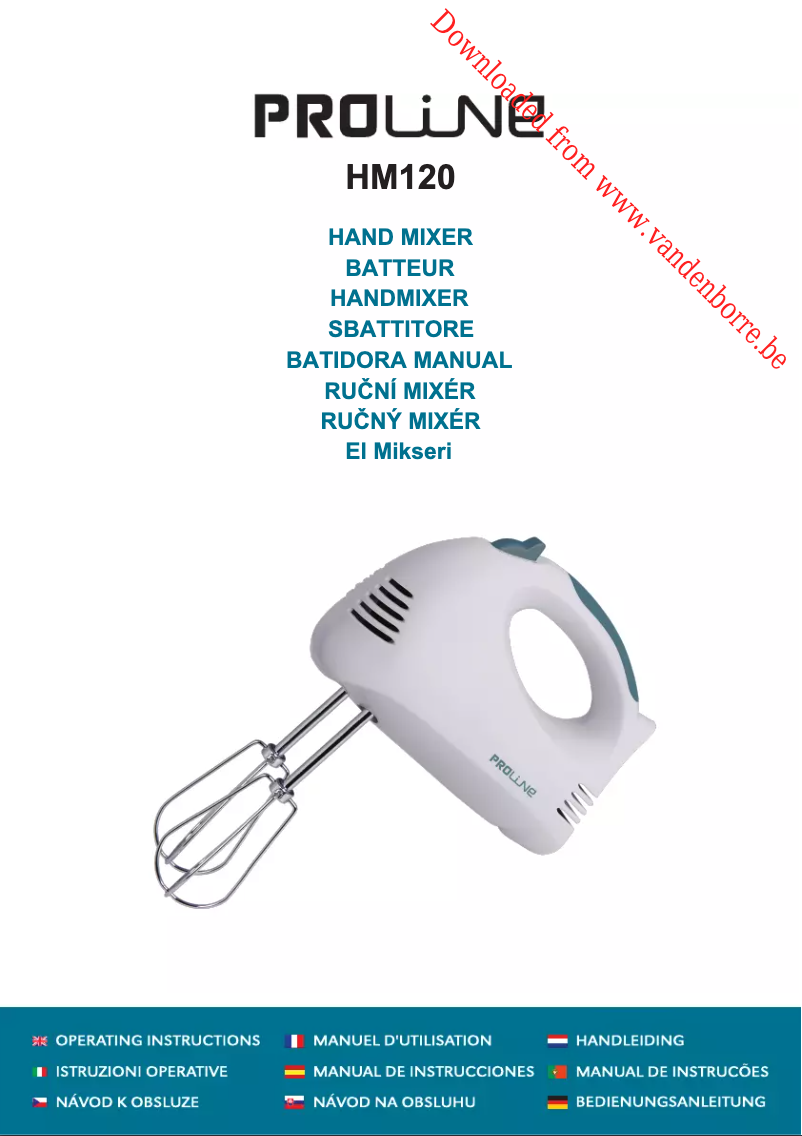 Página 1 del manual Manual de usuario Proline HM120