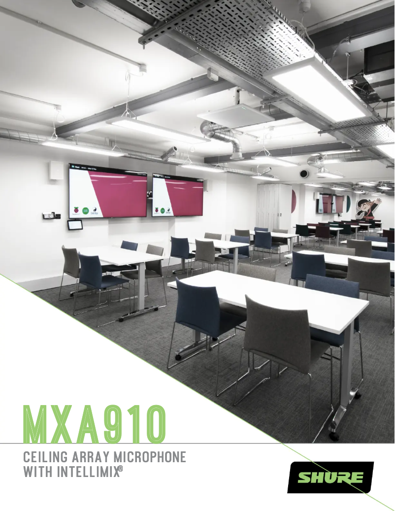 Imagen de la primera página del manual del dispositivo MXA910