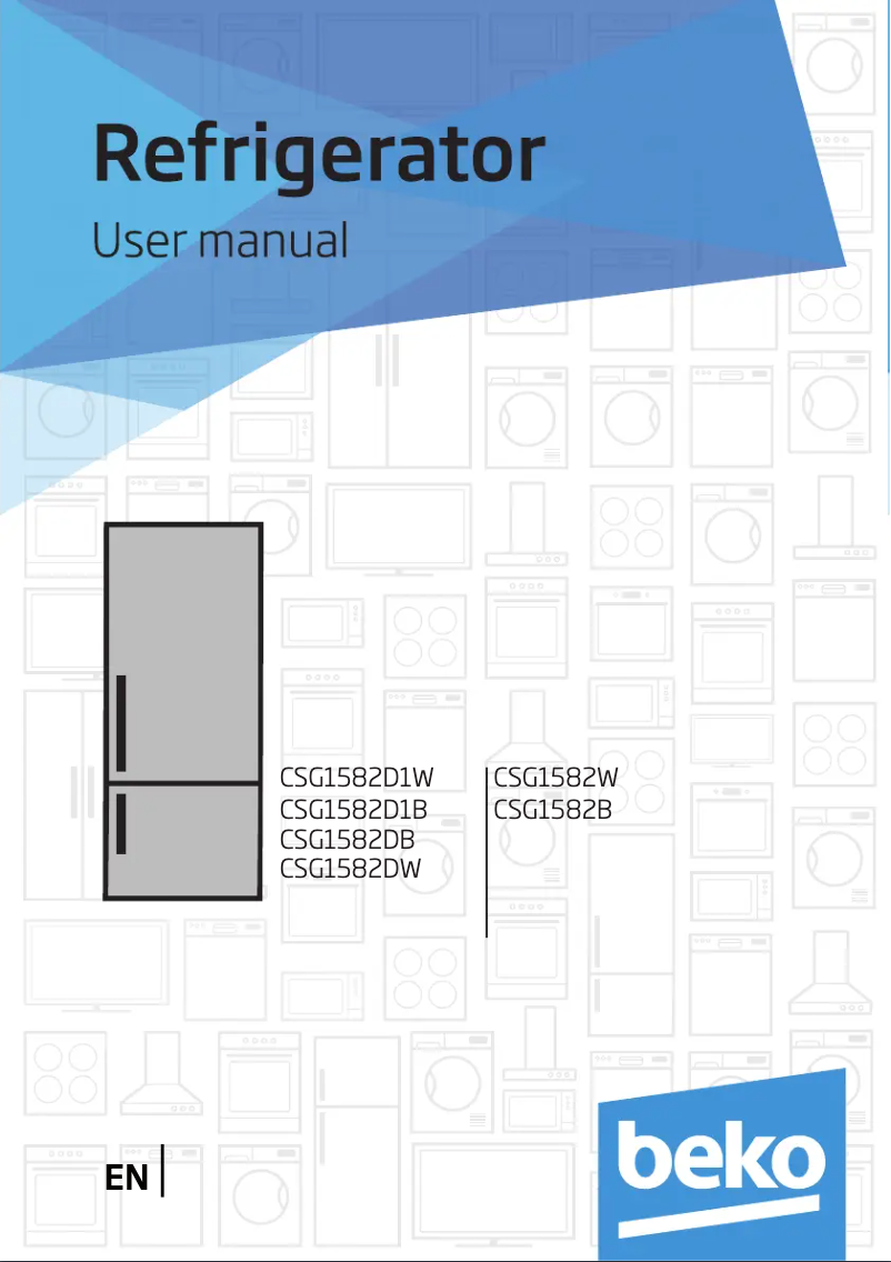 Página 1 del manual Manual de usuario Beko CSG1582
