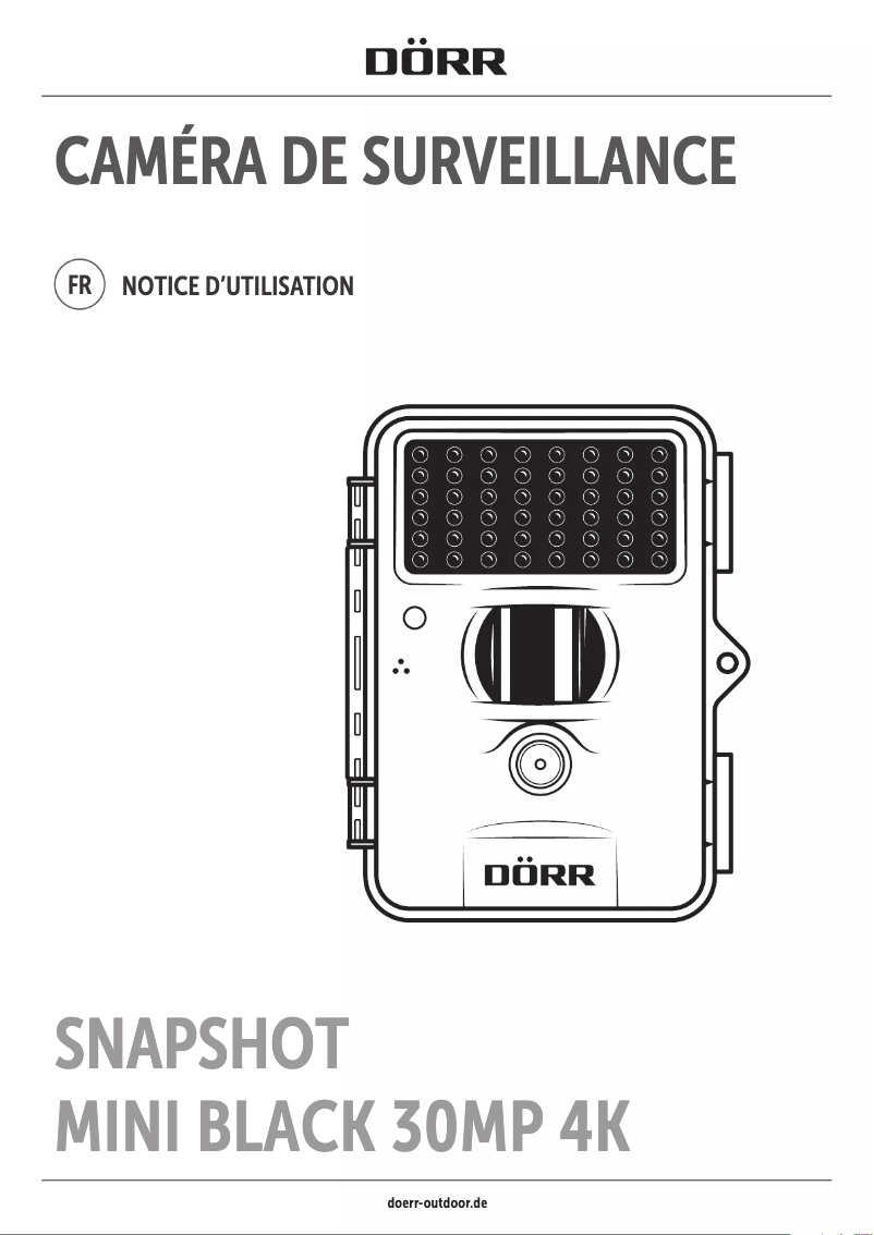 Imagen de la primera página del manual del dispositivo SnapShot Mini Black 30MP 4K