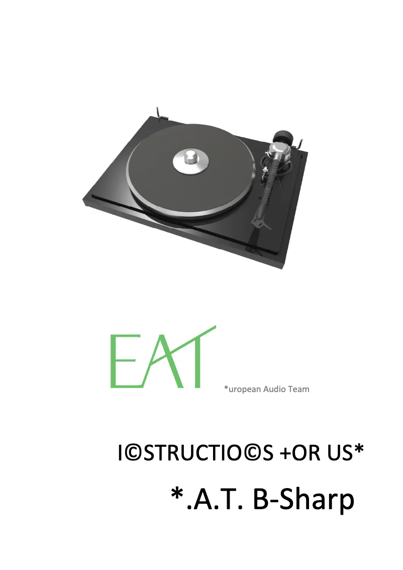 Imagen de la primera página del manual del dispositivo B-Sharp