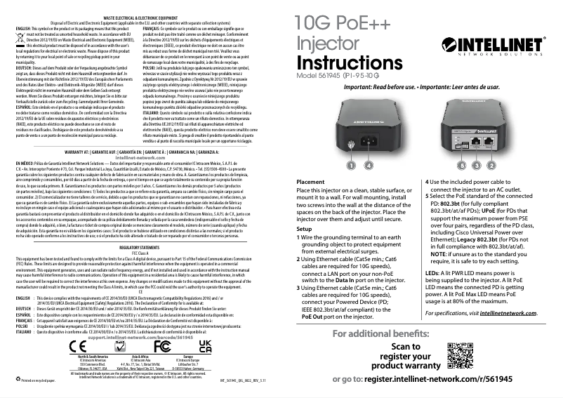 Página 1 del manual Manual de usuario Intellinet 561945