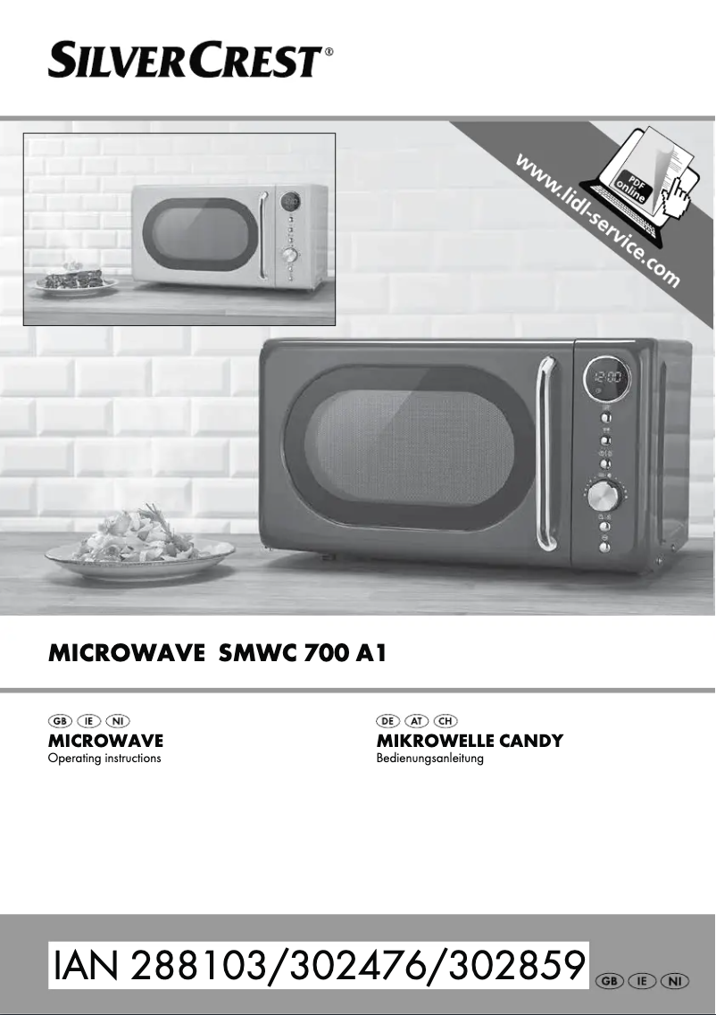 Imagen de la primera página del manual del dispositivo SMWC 700 A1