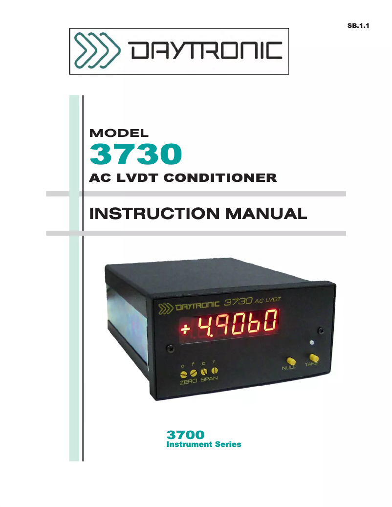 Imagen de la primera página del manual del dispositivo 3730