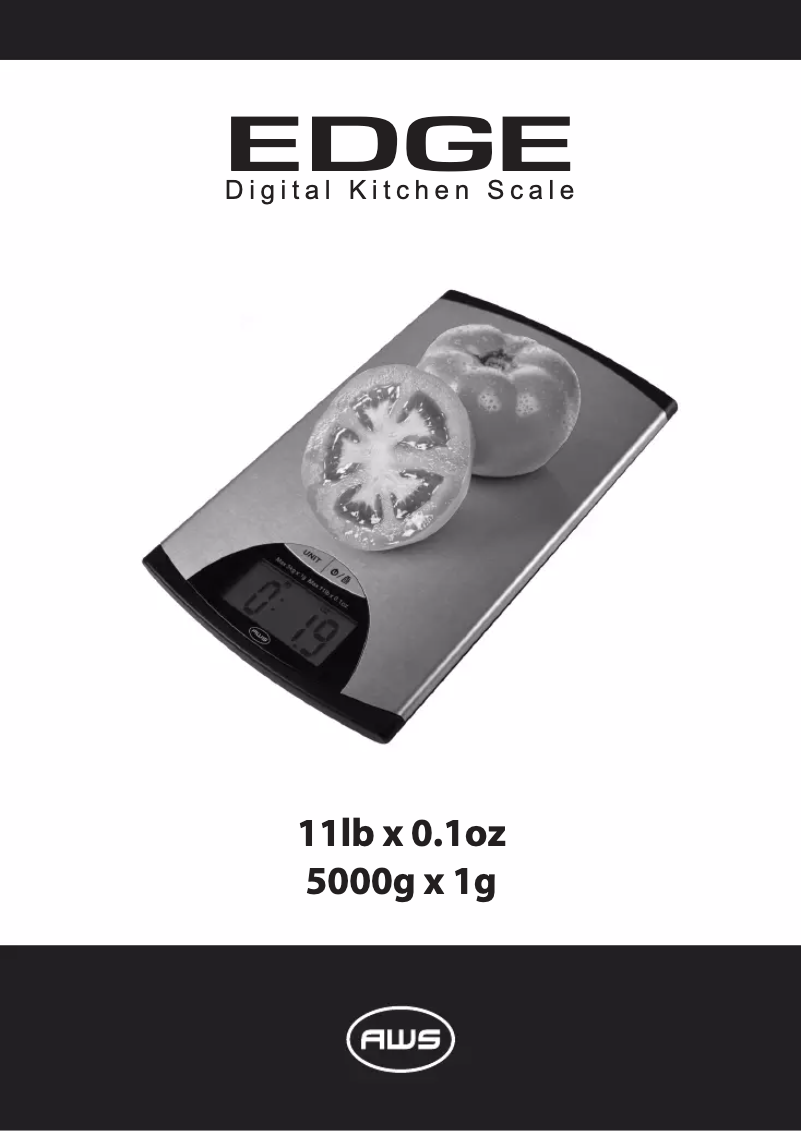 Página 1 del manual Manual de usuario American Weigh Scales EDGE-5K