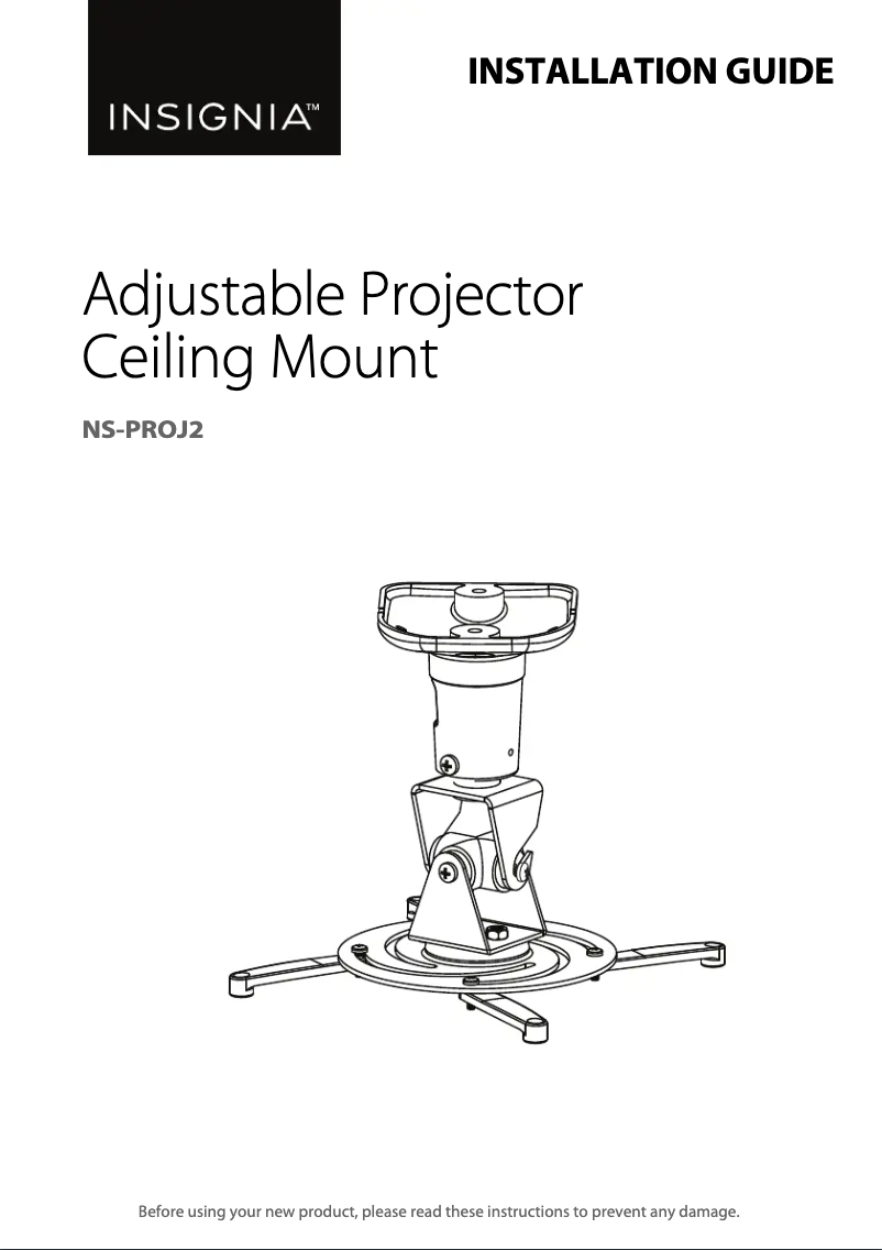 Imagen de la primera página del manual del dispositivo NS-PROJ2