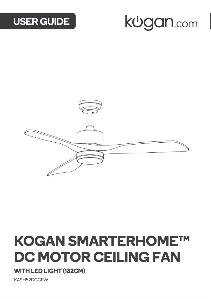 Página 1 del manual Manual de usuario Kogan KASH52DCCFW