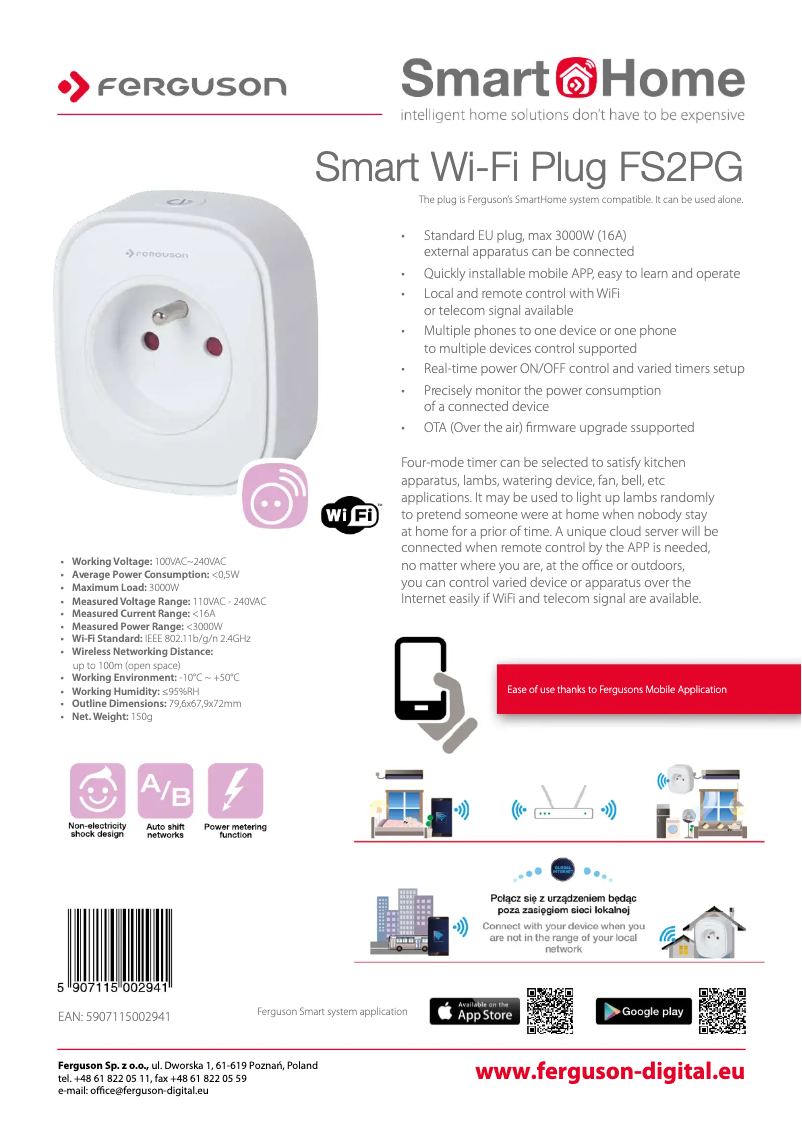 Imagen de la primera página del manual del dispositivo FS2PG