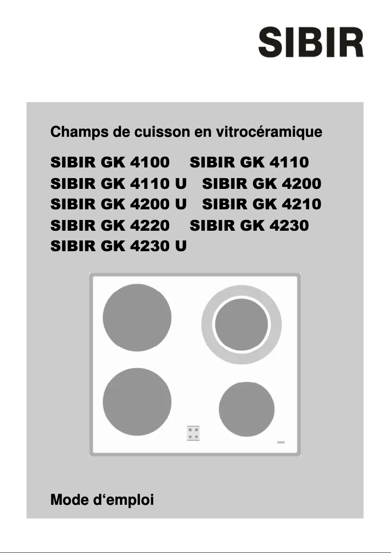 Imagen de la primera página del manual del dispositivo GK 4200