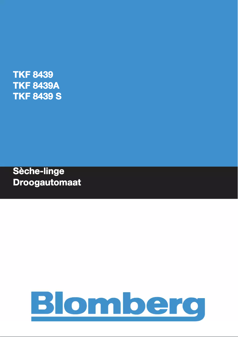 Imagen de la primera página del manual del dispositivo TKF 8439