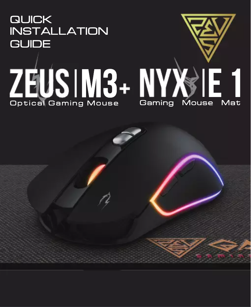 Página 1 del manual Manual de usuario Gamdias ZEUS M3