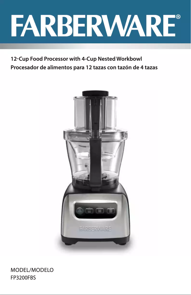 Imagen de la primera página del manual del dispositivo FP3200FBS