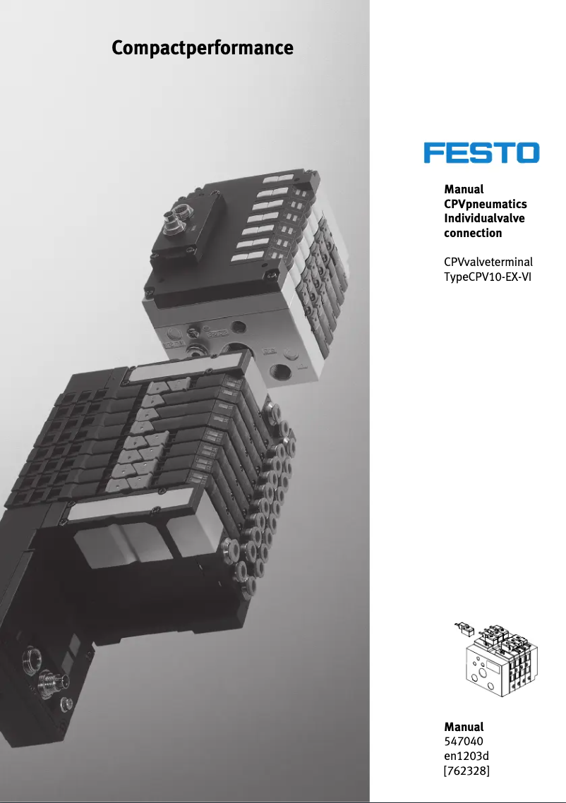 Página 1 del manual Manual de usuario Festo CPV10-EX-VI