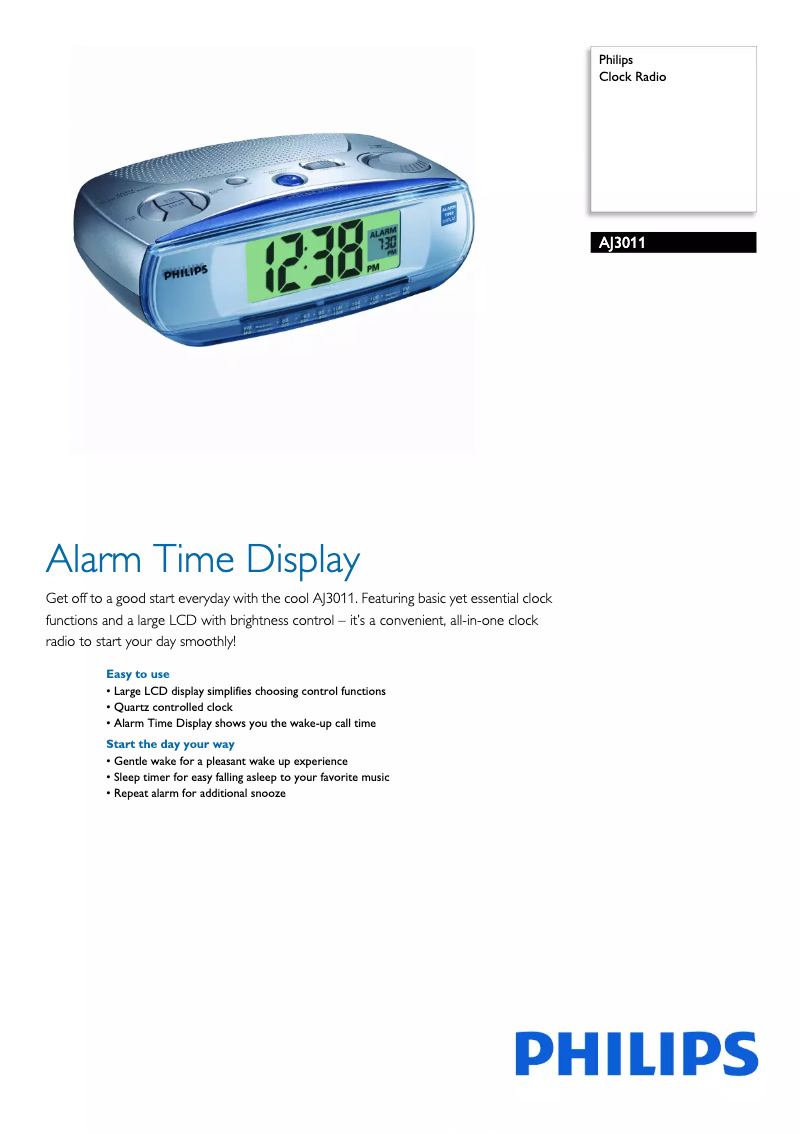 Imagen de la primera página del manual del dispositivo AJ3011