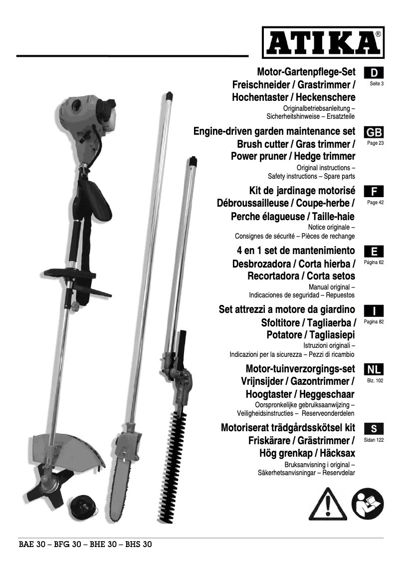 Imagen de la primera página del manual del dispositivo BF 31-4T