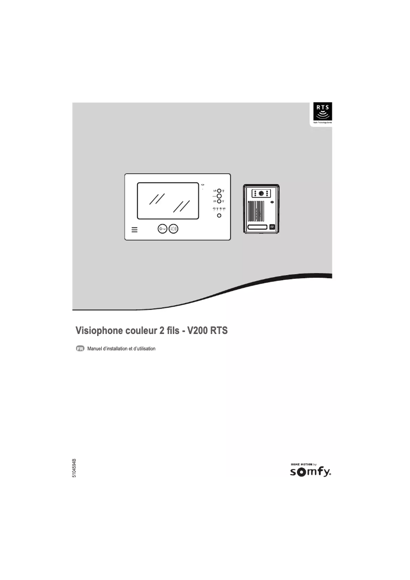 Imagen de la primera página del manual del dispositivo V200 RTS