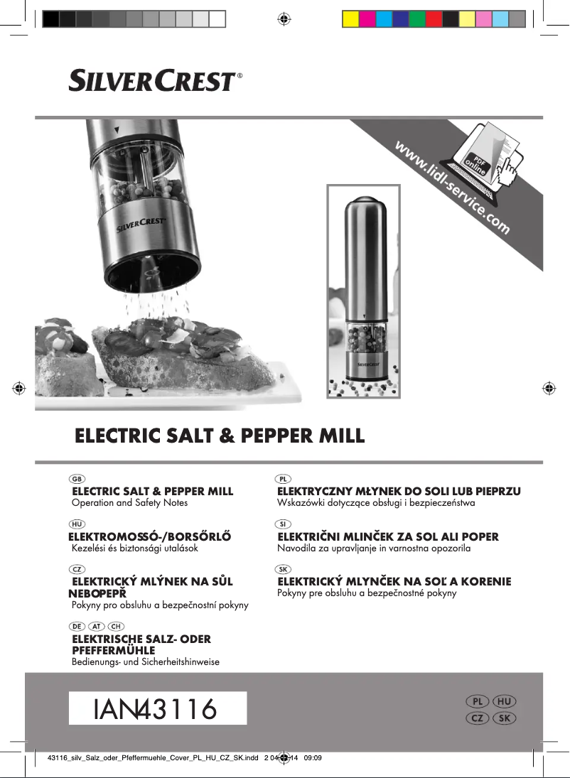 Imagen de la primera página del manual del dispositivo HG05036