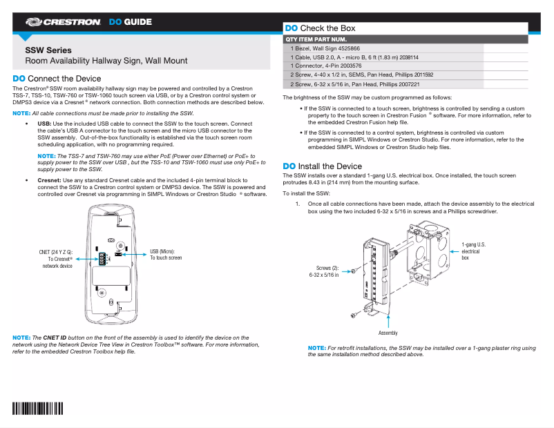 Imagen de la primera página del manual del dispositivo SSW-102