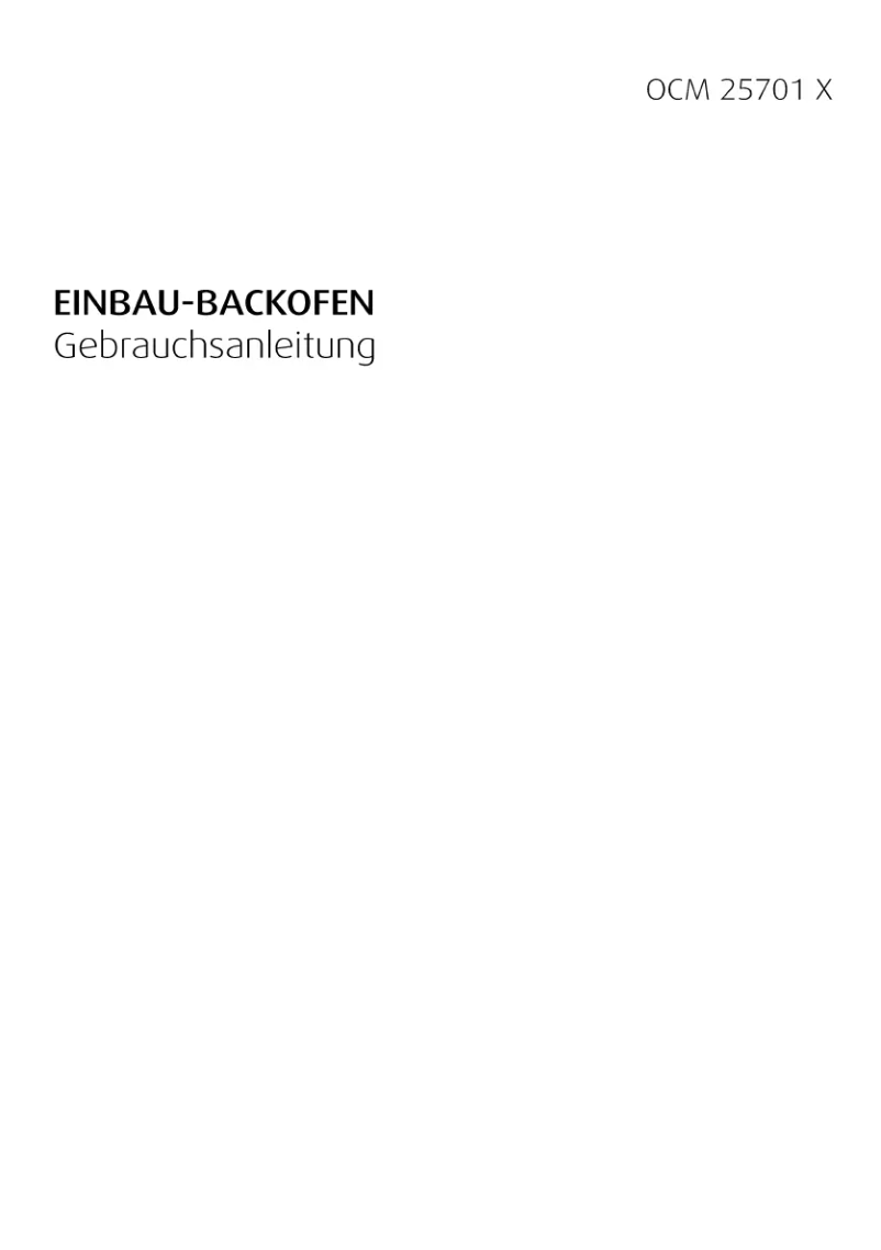 Imagen de la primera página del manual del dispositivo OCM 25701X