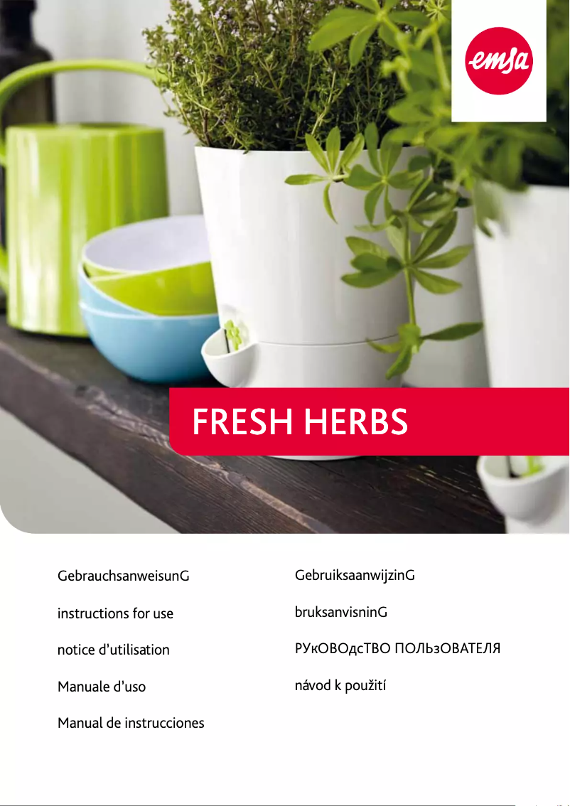 Imagen de la primera página del manual del dispositivo Fresh Herbs