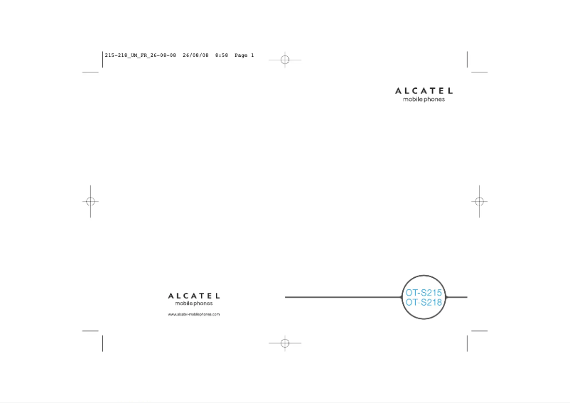 Imagen de la primera página del manual del dispositivo OT-S218