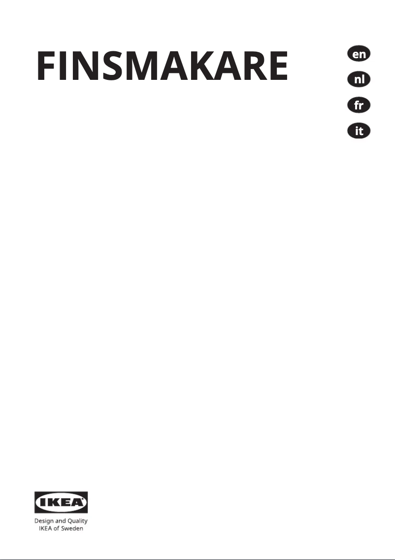 Imagen de la primera página del manual del dispositivo FINSMAKARE 504.117.30