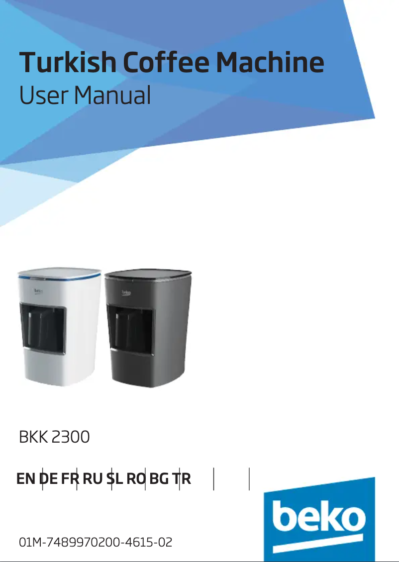 Página 1 del manual Manual de usuario Beko BKK 2300