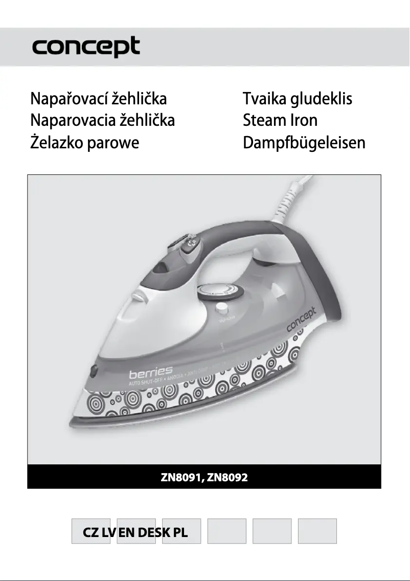 Imagen de la primera página del manual del dispositivo ZN-8091