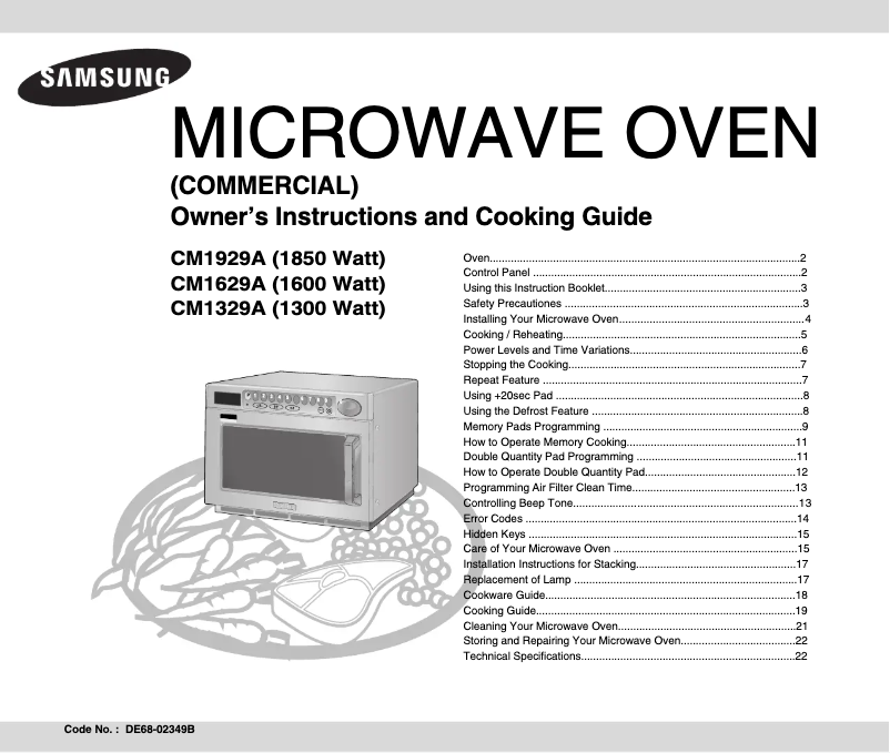 Imagen de la primera página del manual del dispositivo CM1629A