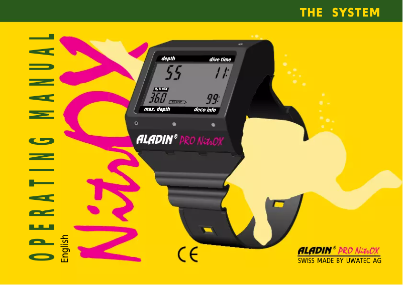 Imagen de la primera página del manual del dispositivo Aladin Pro Nitrox