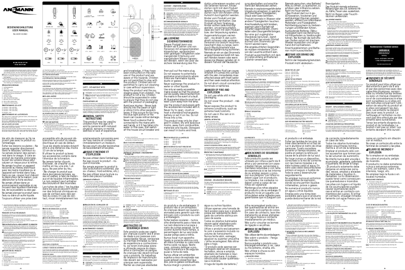 Página 1 del manual Manual de usuario Ansmann WL500R Sound
