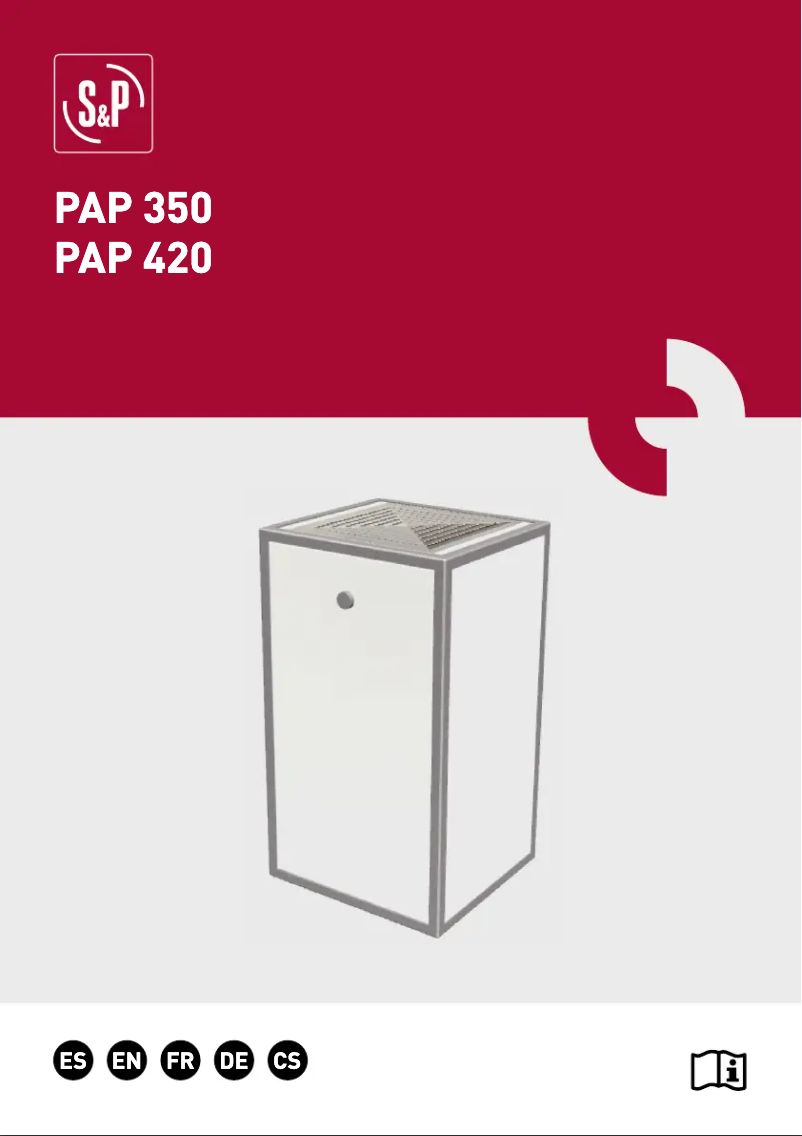 Imagen de la primera página del manual del dispositivo PAP 420