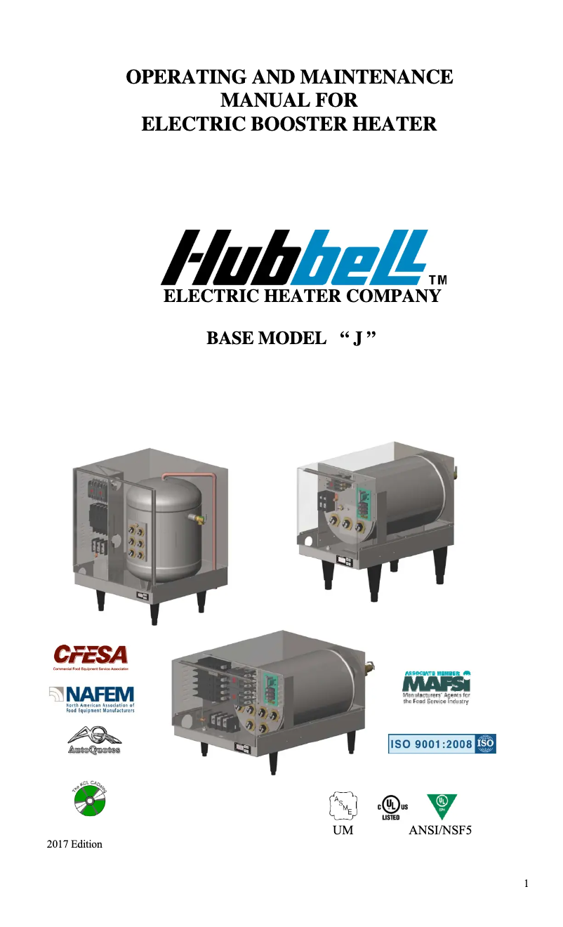 Página 1 del manual Manual de usuario Hubbell J640T4