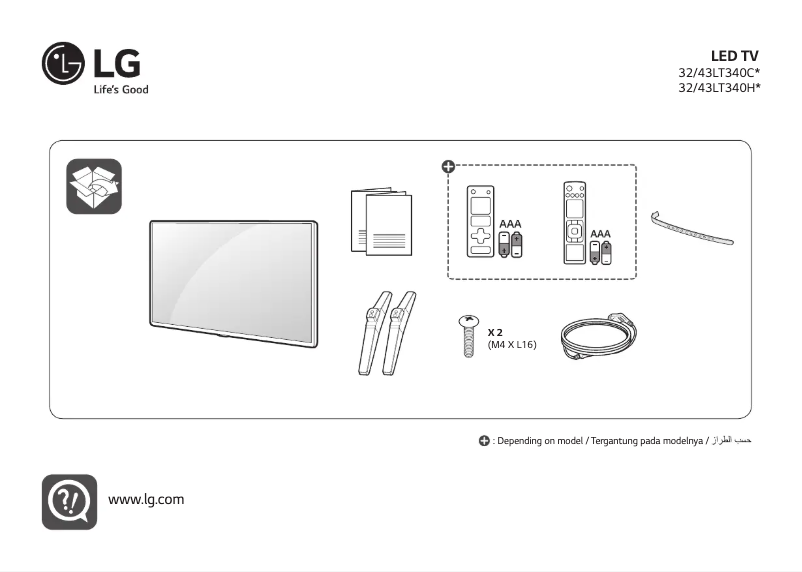 Página nº 1 - Manual de usuario LG 43LT340H0GB