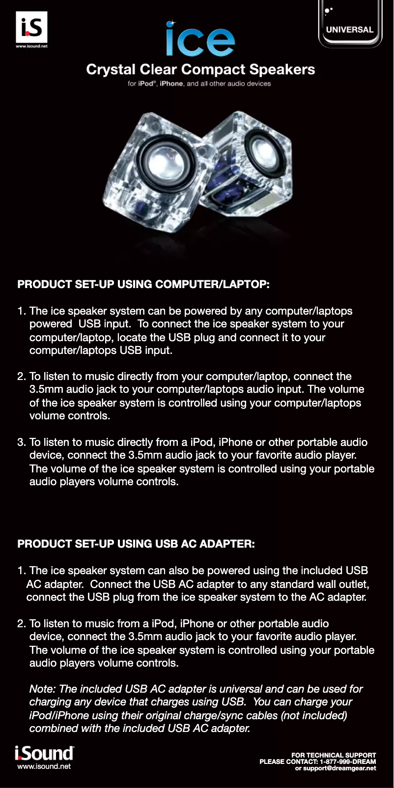 Página 1 del manual Manual de usuario dreamGEAR i.Sound Ice