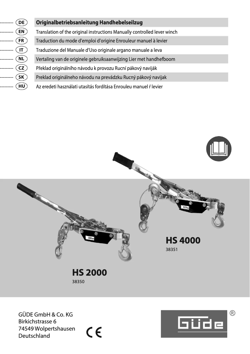 Imagen de la primera página del manual del dispositivo HS 4000