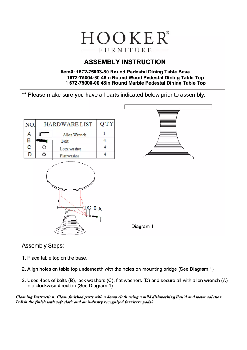 Página nº 1 - Manual de usuario Hooker 1672-75003-80