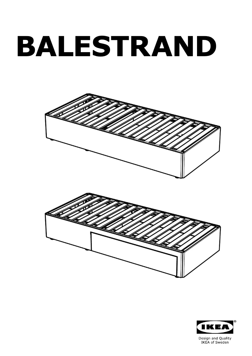 Página 1 del manual Manual de usuario Ikea BALESTRAND 404.115.37