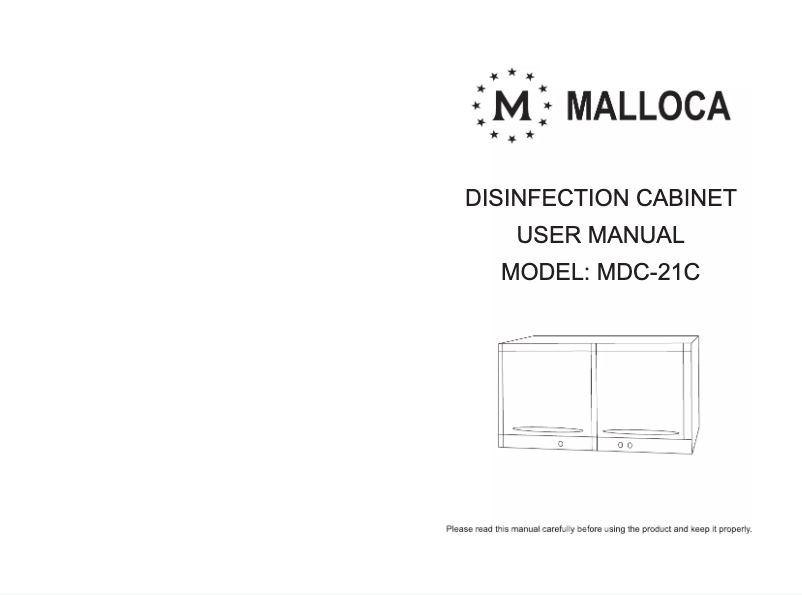 Página 1 del manual Manual de usuario Malloca MDC-21C
