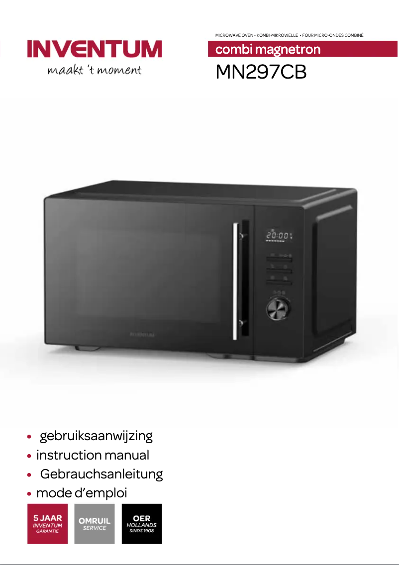 Imagen de la primera página del manual del dispositivo MN297CB