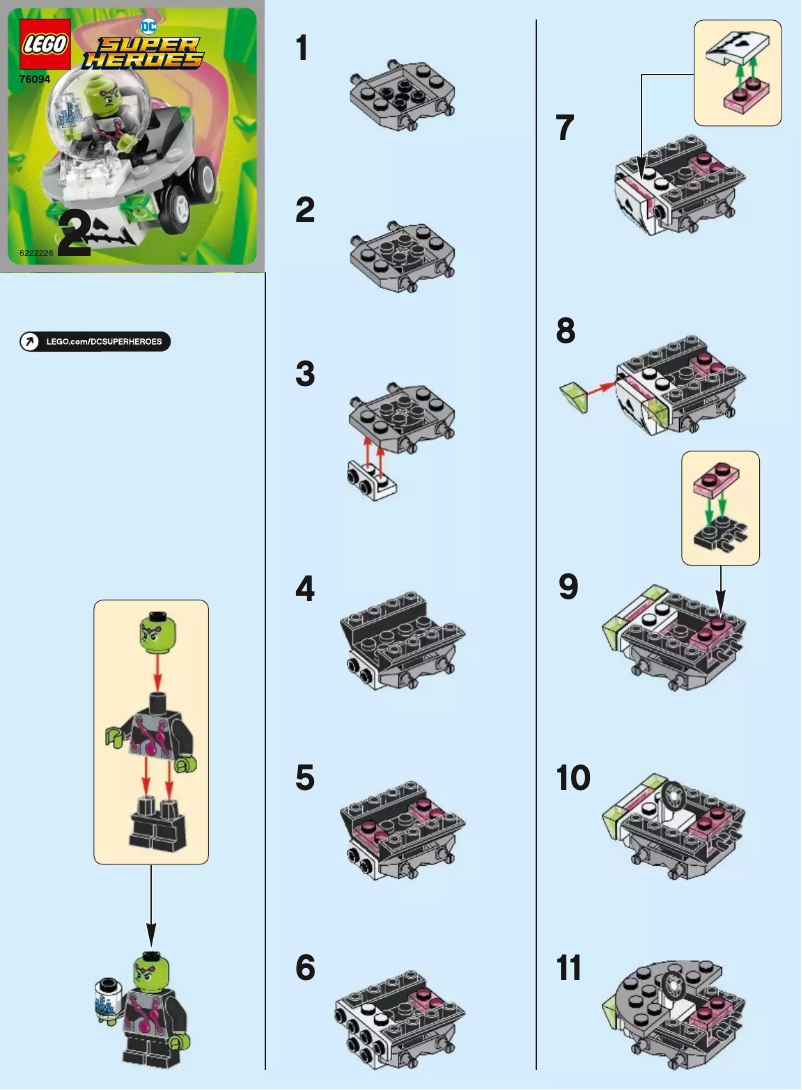 Página 1 del manual Manual de usuario Lego DC Super Heroes 76094