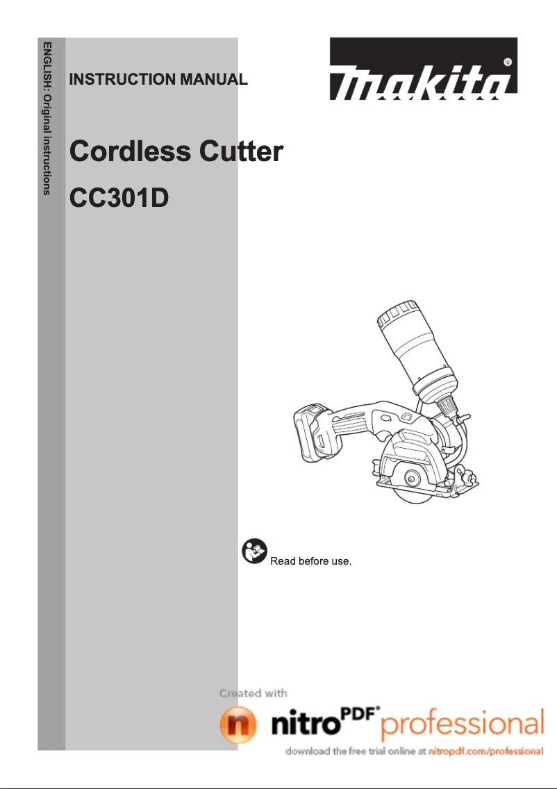 Imagen de la primera página del manual del dispositivo CC301DWAE