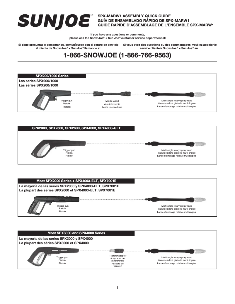 Imagen de la primera página del manual del dispositivo SPX-MARW1