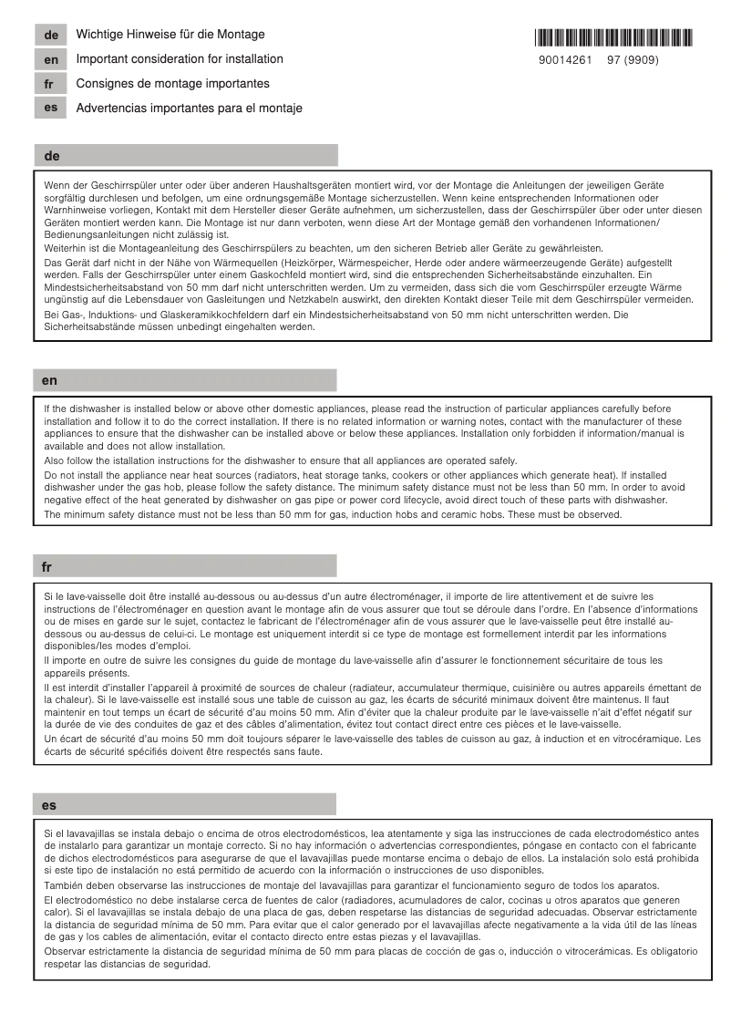 Imagen de la primera página del manual del dispositivo SC05IB00TE