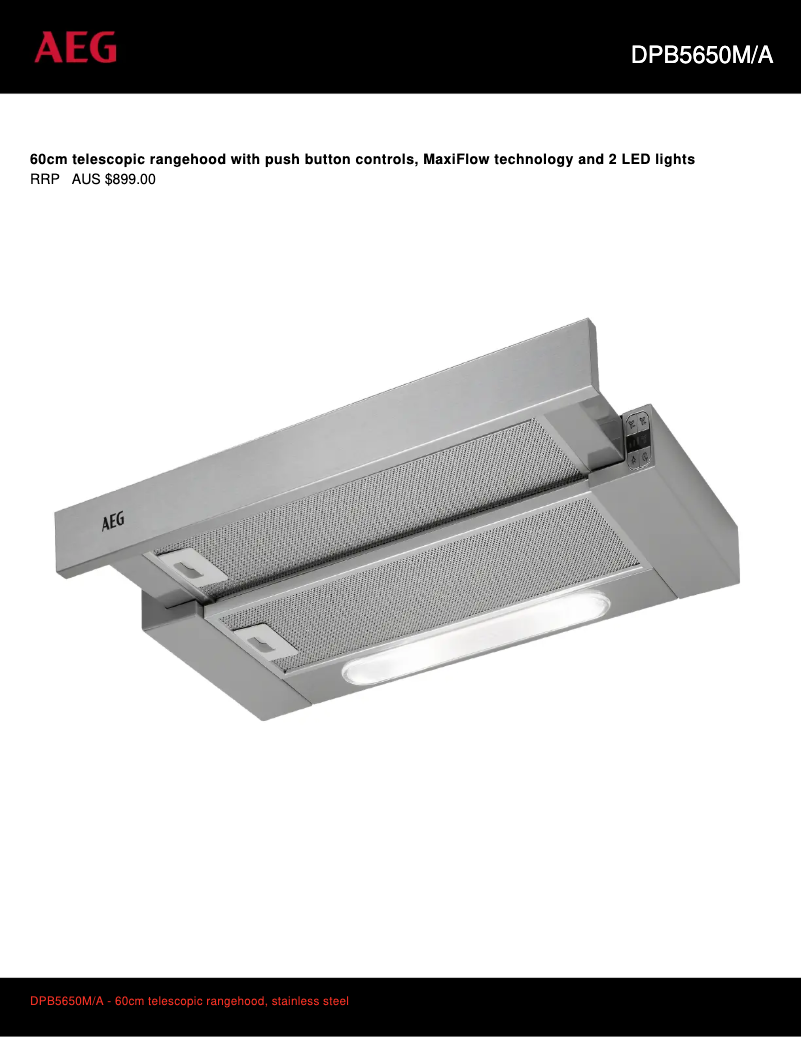 Imagen de la primera página del manual del dispositivo DPB5650MA