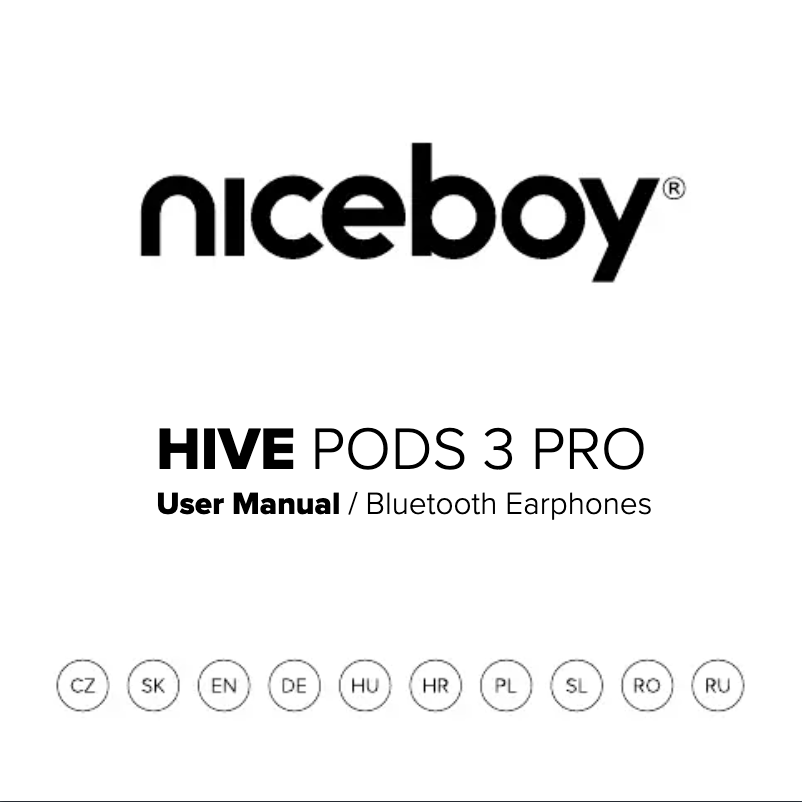 Página 1 del manual Manual de usuario Niceboy HIVE Pods 3 Pro