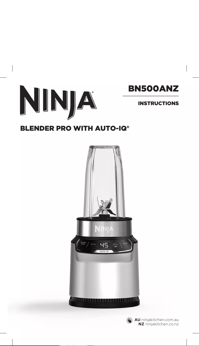 Página 1 del manual Manual de usuario Ninja Nutri Pro BN500A
