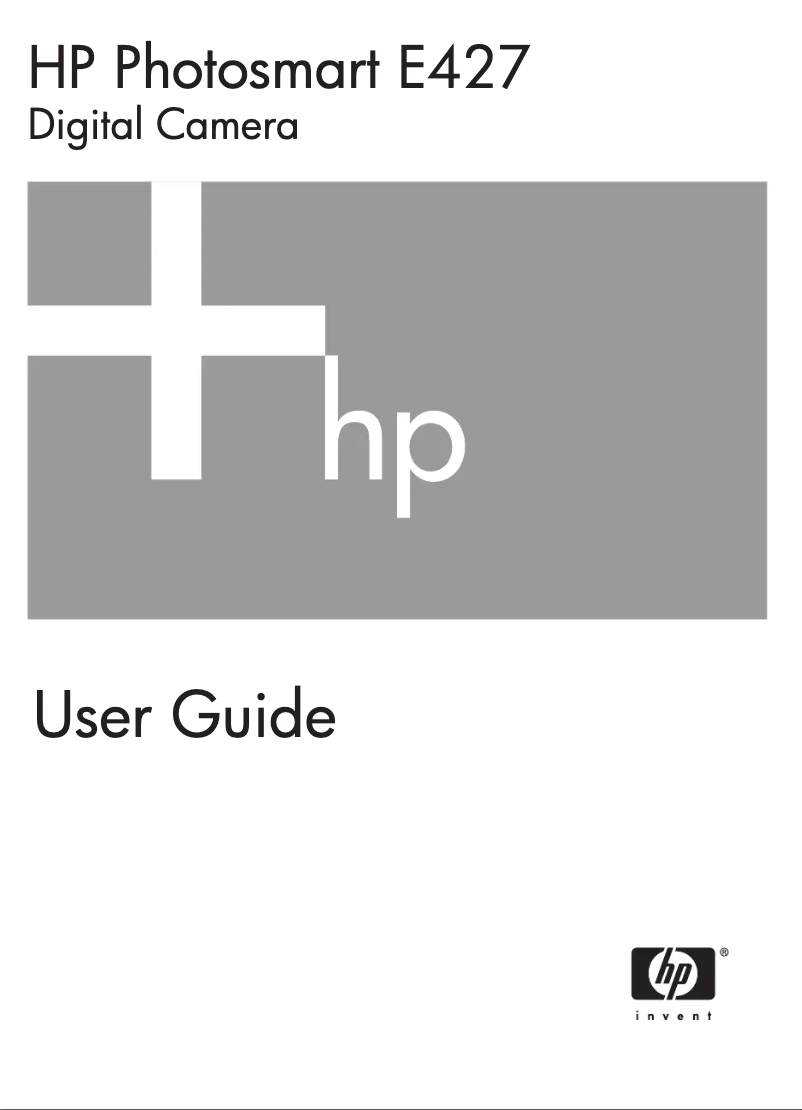 Imagen de la primera página del manual del dispositivo Photosmart E427v
