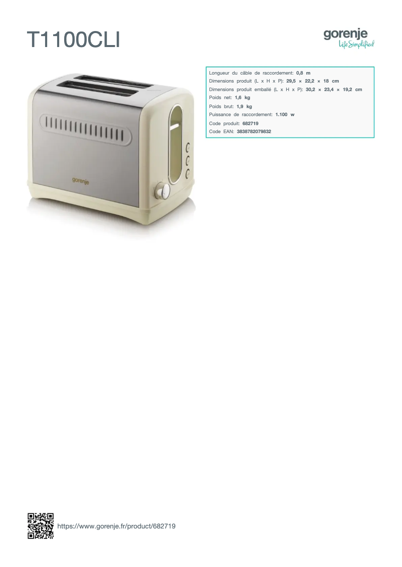 Imagen de la primera página del manual del dispositivo T1100CLI